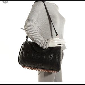 Alexander wang rocco rose gold pebbled leather